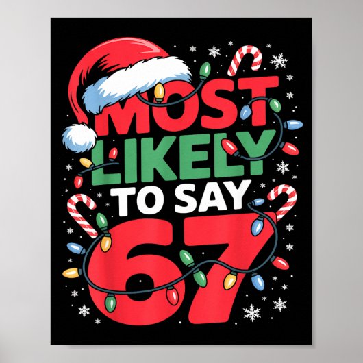 Poster 67 Meme Création de Noël drôle Mème le plus suscep (Devant)