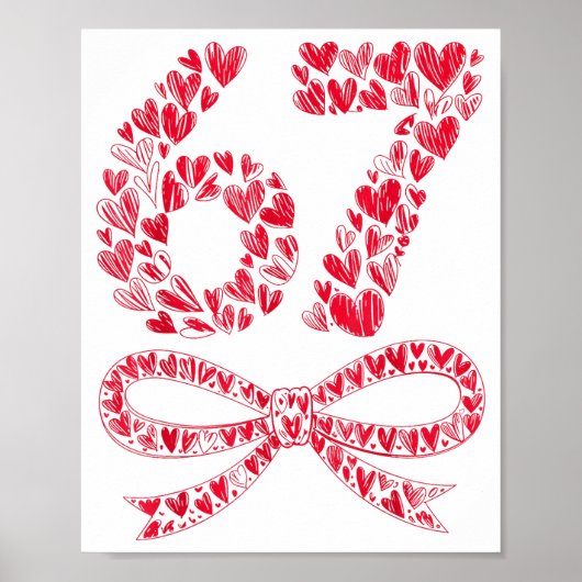 Poster 67 Meme de cœur de la Saint-Valentin – Tendance Si (Devant)