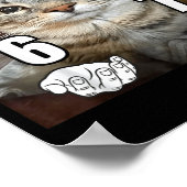 Poster 67 Meme Drôle Chat Six Sept Meme 6 7  (Coin)