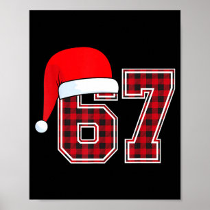 Poster 67 Mème Drôle De Noël Rouge À Carreaux Xmas Pyjama