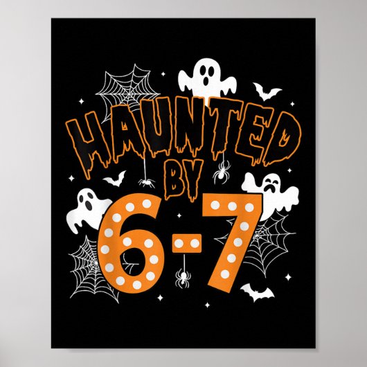 Poster 67 Meme Halloween Haunted– Funny Ghost And Pumpkin (Devant)