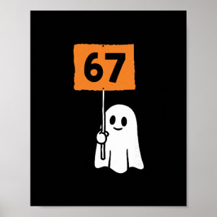 Poster 67 Meme humour 6-7 Drôle Six Sept Halloween