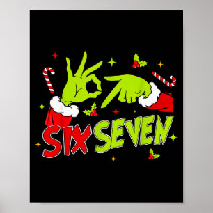 Poster 67 Meme humour 6-7 Drôle Six Sept Noël