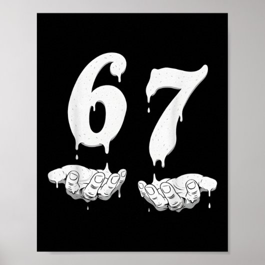 Poster 67 Meme Humour Numéro 6 7  (Devant)