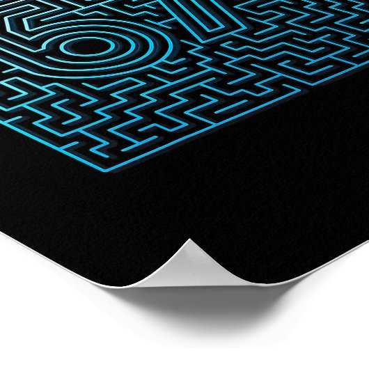 Poster 67 Mème Labyrinthe Caché Gen Z Alpha 6 7 (Coin)