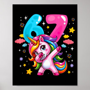 Poster 67 Meme Licorne Pour Filles Six Sept Meme Brainrot