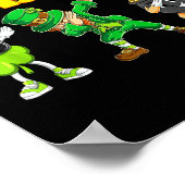 Poster 67 mème lutin dabbing trèfle pot d'or st (Coin)