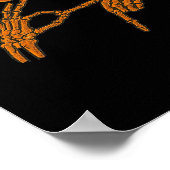 Poster 67 Meme Main de squelette Halloween Haunted 6 7 Si (Coin)