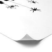 Poster 67 Meme Prof de maths 6 7 Halloween Araignées Carr (Coin)