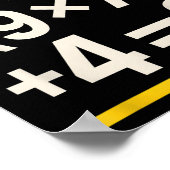 Poster 67 Mème Prof de Maths Drôle École 6-7 Pourriture C (Coin)