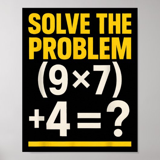 Poster 67 Mème Prof de Maths Drôle École 6-7 Pourriture C (Devant)