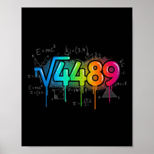 Poster 67 Mème Racine Carrée 4489 Goutte Six Sept Enseign