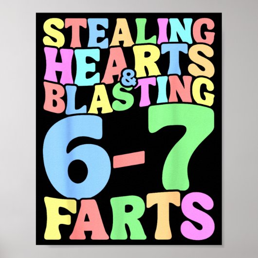 Poster 67 Meme Saint-Valentin Six Sept 6-7 Drôle Volant (Devant)