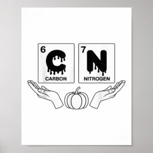 Poster 67 Meme Science Chimie Drôle Art Citrouille Nerd J