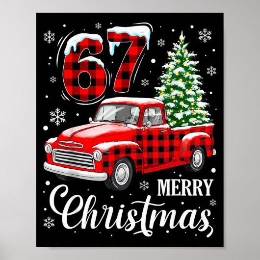 Poster 67 Meme Six Seven Drôle De Noël Meme Argot Femmes (Devant)