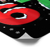 Poster 67 Meme Six Seven Santa qui fait le dab 6 7 Noël d (Coin)