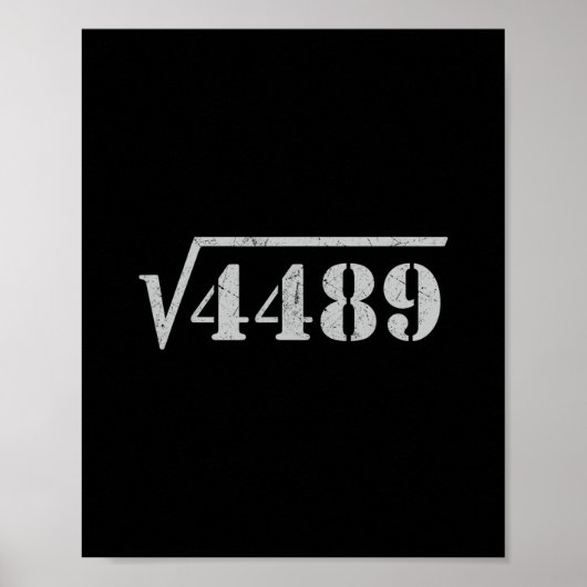 Poster 67 Meme Square Root 4489 Slang Math 6 7 Retro Men  (Devant)