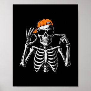 Poster 67 Meme Squelette Halloween Drôle Six Sept Tendanc