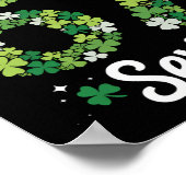 Poster 67 Meme Trèfles St Patrick's Day 6-7 Enfants Fille (Coin)