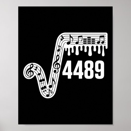 Poster 67 Music Drip Meme Square Root 4489 Slang Funny Ma (Devant)