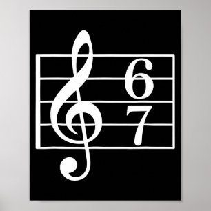 Poster 67 Musique Mème Argot Six Sept Professeur de Musiq