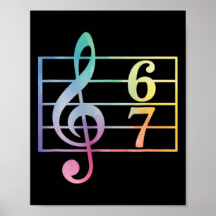 Poster 67 Musique Mème Argot Six Sept Professeur de Musiq