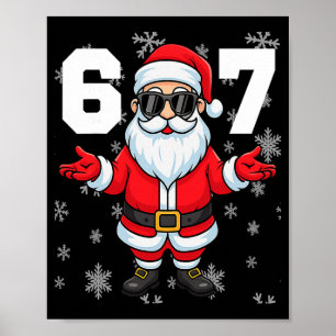 Poster 67 Noël 6 7 Mème Pyjama 67 Bruh Argot 