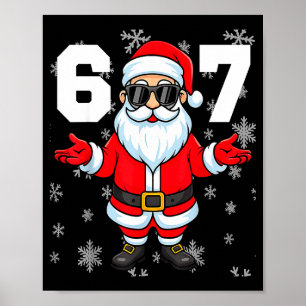 Poster 67 Noël 6 7 Mème Pyjama 67 Bruh Argot