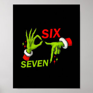 Poster 67 Noël Citation de Meme Tendance 6 7 Costume de M