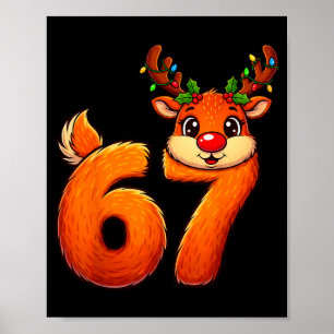 Poster 67 Noël drôle de rennes Bruh Meme Pyjama Femme