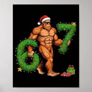 Poster 67 Noël Sasquatch Mème drôle 67 Noël Hommes