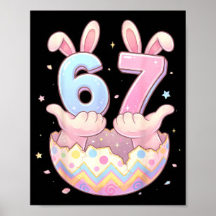 Poster 67 œuf de lapin pour enfants fille garçon femmes j