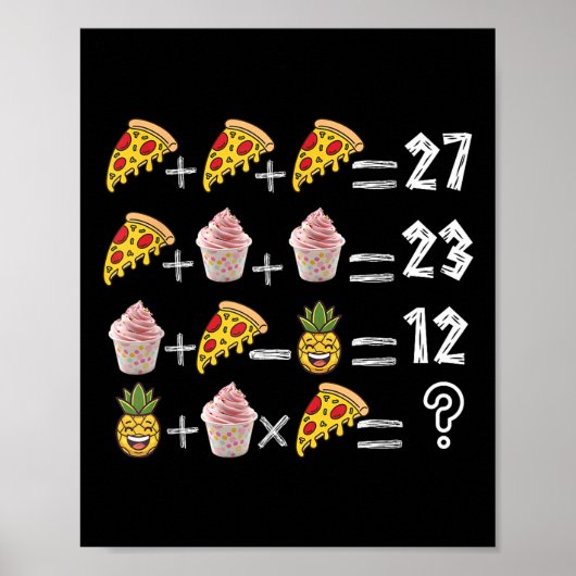 Poster 67 Opérations Ordre Math Pemdas Mème Drôle Profess (Devant)