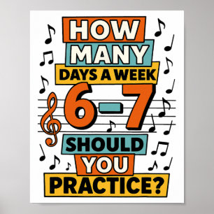 Poster 67 Prof de musique Mème Drôle Musicien Argot pour