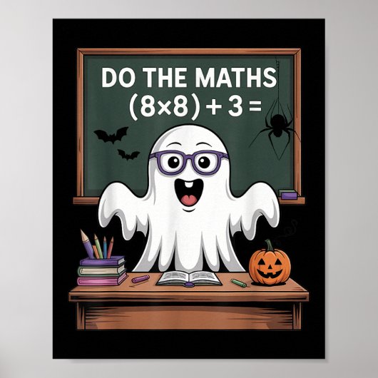Poster 67 Prof Ghost Halloween Six Seven Meme Fait Le M (Devant)