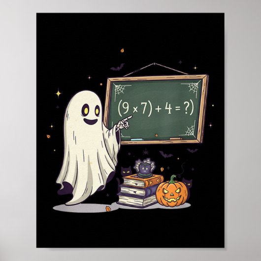 Poster 67 Professeur Fantôme Halloween Six Sept Mème Blag (Devant)
