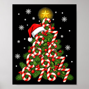 Poster 67 Sapin de Noël Bonbon de Noël Vacances Six Sept