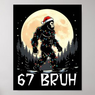Poster 67 Sapin de Noël Six Sept Santa Noël 67 Frère Sas