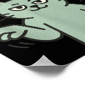 Poster 67 Six Seven 6-7 Cat - Funny Kids Gaming Brainrot (Coin)