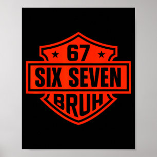 Poster 67 Six Seven 6 7 Garçons Filles Enfants Adolescent