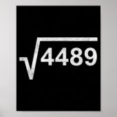 Poster 67 Six Seven 6-7 Meme Square Root 4489 Slang Math (Devant)