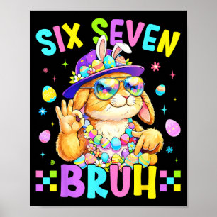 Poster 67 Six Seven Bruh Bunny Pour Enfants Filles Garçon
