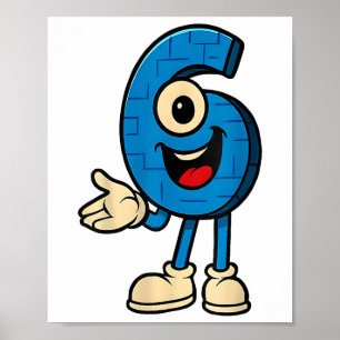 Poster 67 Six Seven Drôle Italien Brainrot Enfant Gaming