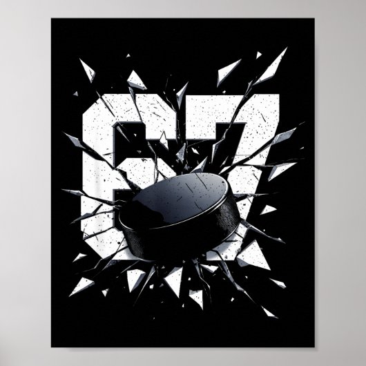 Poster 67 Six Seven Hockey Mème de la génération alpha Br (Devant)
