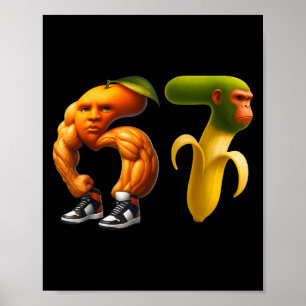 Poster 67 Six Seven Italien Brainrot Meme Couple Assorti