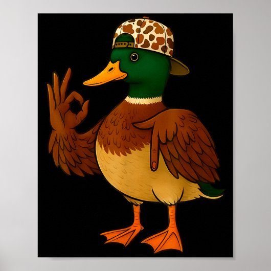 Poster 67 Six Seven Meme Mallard Duck Hunting Season Boy  (Devant)