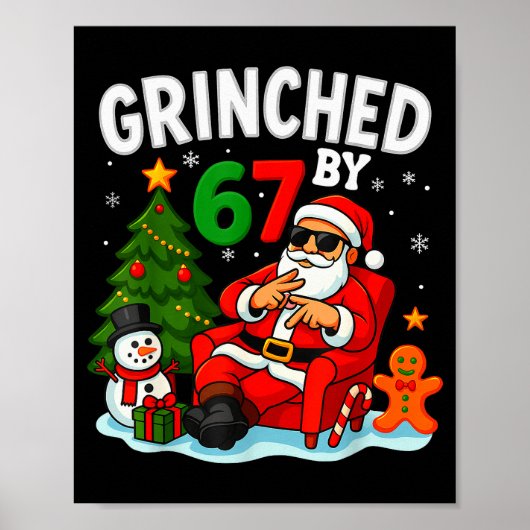 Poster 67 Six Seven Mème Noël Grinché Par 6-7 Génération (Devant)
