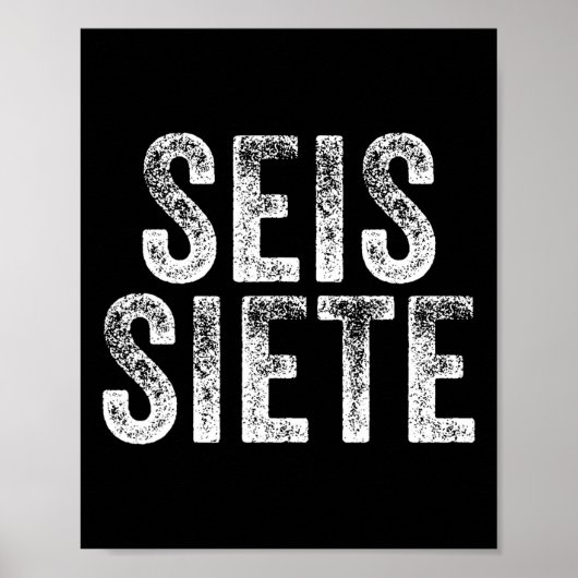 Poster 67 Six Seven Seis Siete Noël Spanish Brainrot (Devant)