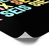 Poster 67 Six Seven Spanieacher Bilingual Seis Siete Brai (Coin)