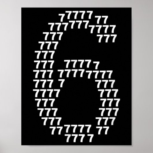 Poster 67 Sixty Seven Drôle 6 7 Mème Déguisement Hallowee (Devant)